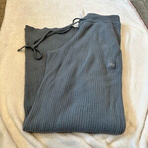 ALO Yoga Cozy blue Ribbed Pants